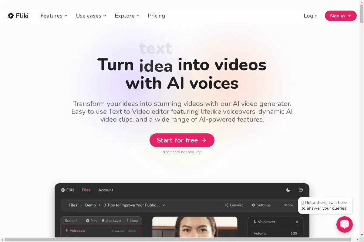 Fliki: AI-Video-Generator - Ideen in Videos verwandeln